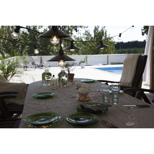 Ljusslinga Dewdrop outdoor 200LED 20m varmvit IP44