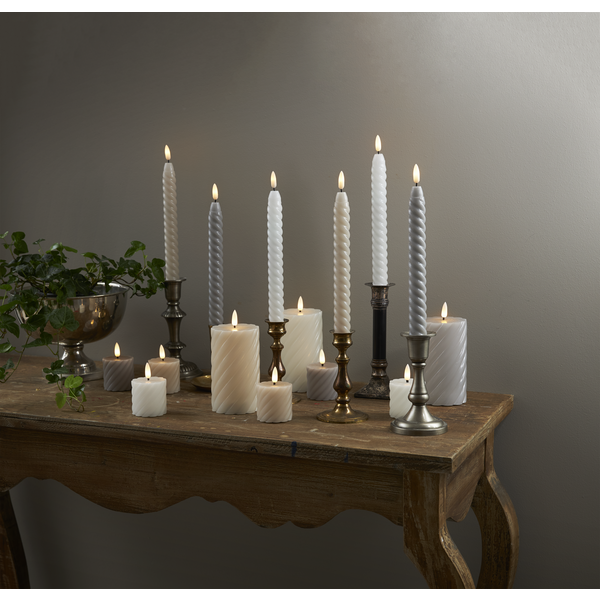 LED Blockljus Flamme Swirl