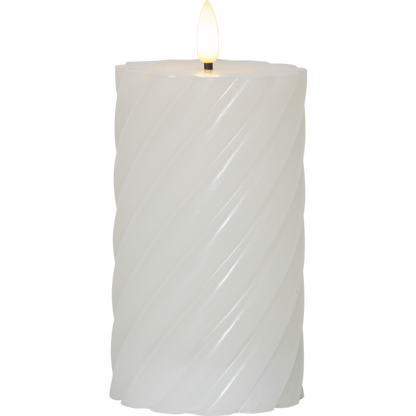 LED Blockljus Flamme Swirl