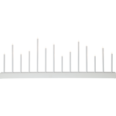 Ljusstake Echo vit-grå 14 ljus 27cm hög