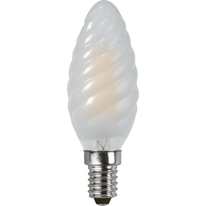 LED vridet kronljus frostat 1,8W 150lm 2700K E14