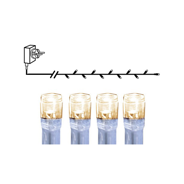 Ljusslinga Serie LED 40 ljus 4m transparent kabel IP44
