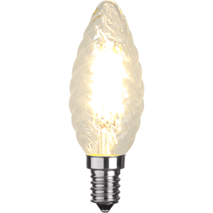 LED vridet kronljus 4,2W 470lm 2700K dimbar E14