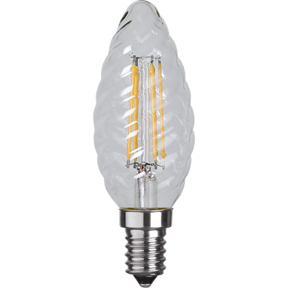 LED vridet kronljus 4,2W 470lm 2700K dimbar E14