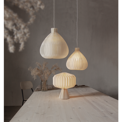 Hängande dekoration honeycomb vit 28cm hög