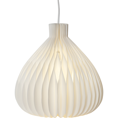 Hängande dekoration honeycomb vit 28cm hög