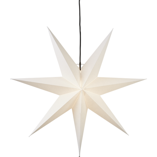 Pappersstjärna Frozen 70cm vit papper